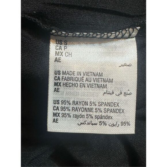 Alfani NWT size S Black/White trim short Robe - Picture 7 of 7